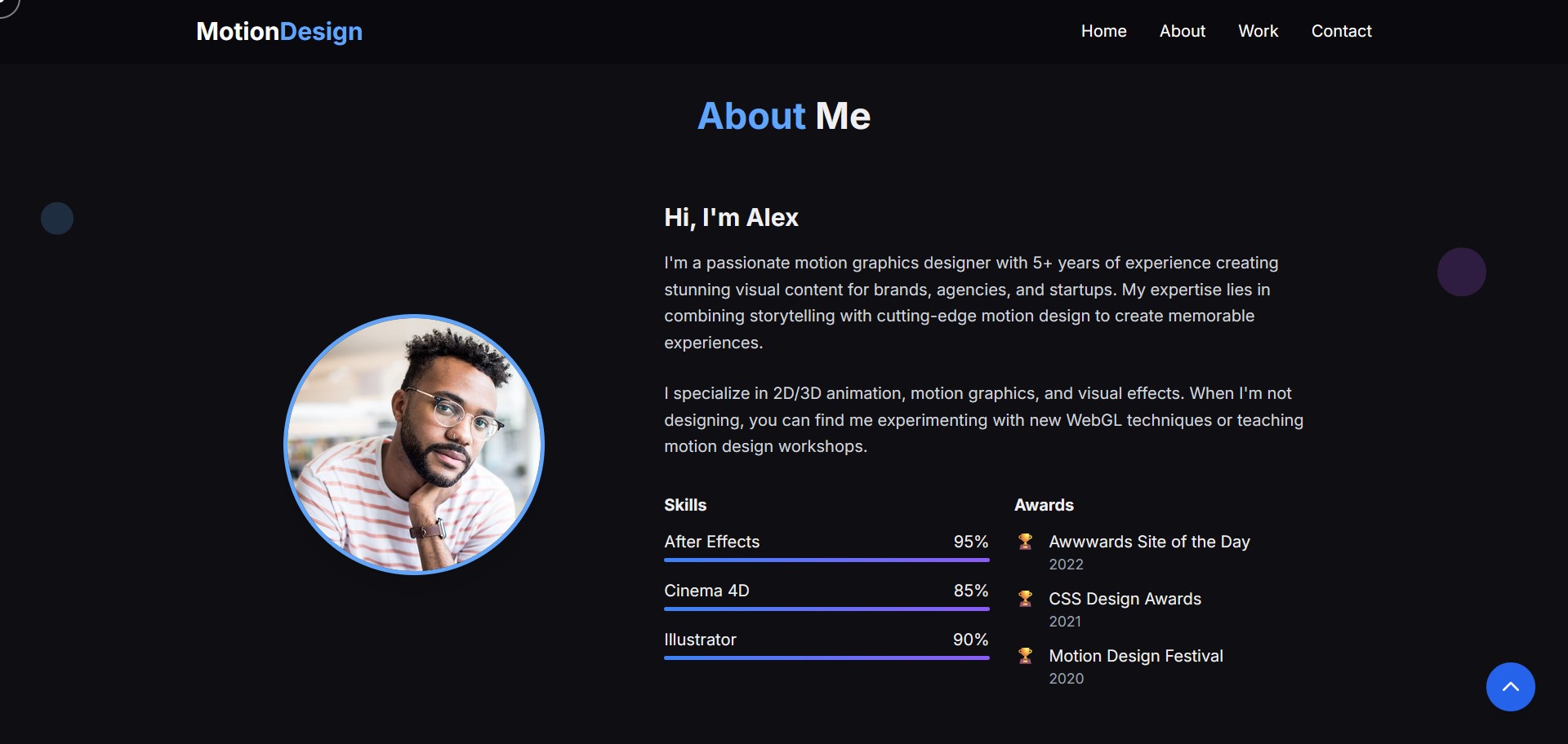Designer modern porfolio template